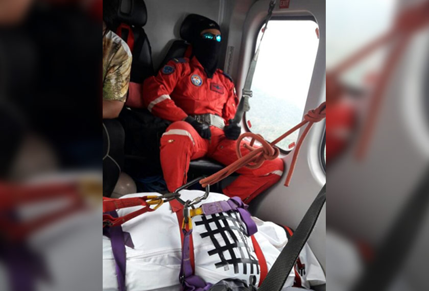 Mangsa telah meninggal dunia sekitar jam 8 malam semalam (Sabtu) namun maklumat mengenai kematian mangsa hanya diketahui pada pagi ini berikutan tiada liputan atau isyarat di kawasan berkenaan. - Foto JBPM Perak