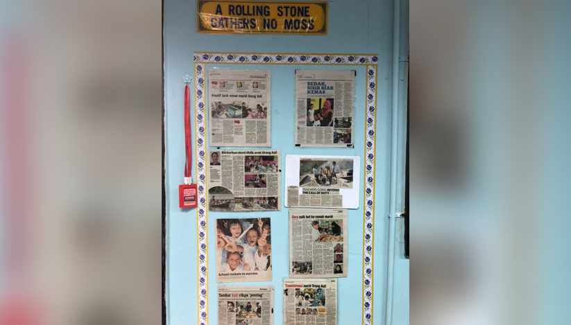 Antara kerja-kerja luar yang didedahkan kepada murid-murid Orang Asli.