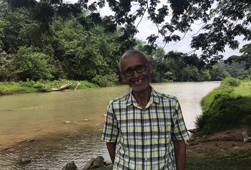 William Joti Jonioh, 71 tahun merupakan penjaga Sungai Babagon, Penampang.