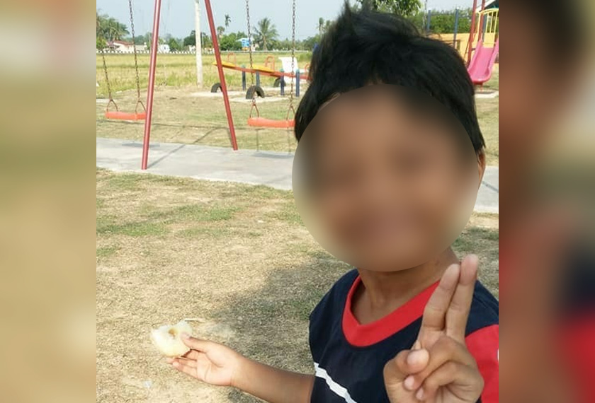 Kanak-kanak enam tahun ini meninggal dunia dipercayai didera oleh teman lelaki ibunya.