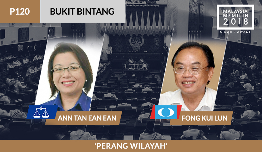 Ketua Wanita MCA Bukit Bintang mempertaruhkan nasib di kerusi P120 mencabar penyandang Fong Kui Lun (DAP)