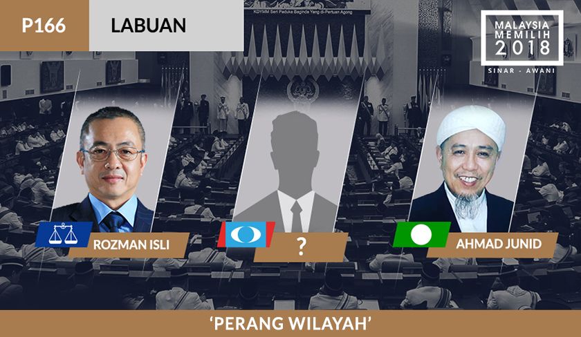 BN meletakkan penyandang, Datuk Roszman Isli di kerusi P166 Labuan yang telah menerajui WP Labuan sejak dua penggal lepas