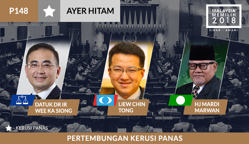 Datuk Dr Ir Wee Ka Siong akan dicabar calon dari PKR dan Pas.