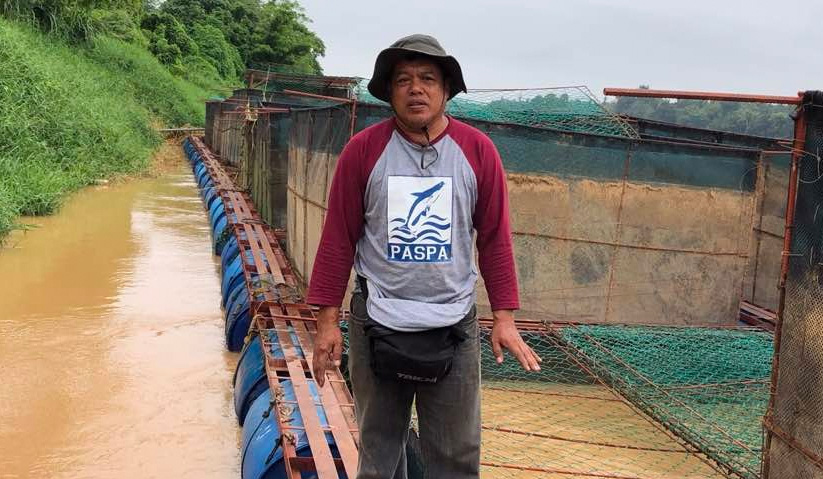 Pengerusi Persatuan Penternak dan Peniaga Ikan Sangkar Temerloh, Khaidir Ahmad.