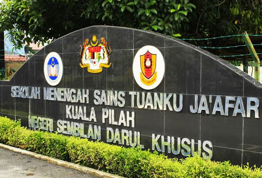 Sekolah Menengah Sains Tuanku Ja'afar. Foto Facebook SMSTJ
