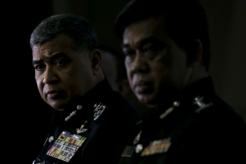 Ketua Polis Negara, Tan Sri Khalid Abu Bakar (kiri) menolak permohonan Korea Utara yang ingin bersama PDRM dalam siasatan pembunuhan Kim Jong Nam - Foto Astro AWANI / SHAHIR OMAR