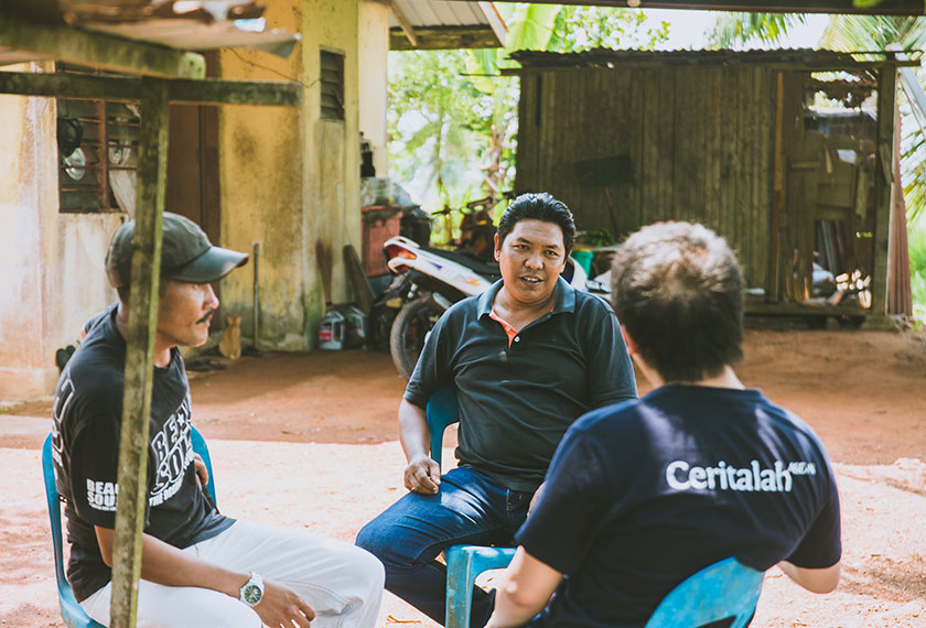 As a farmer, Abang Man has not yet felt a significant change under the Pakatan Rakyat government. - Photo by Joe Kit Yong for Ceritalah