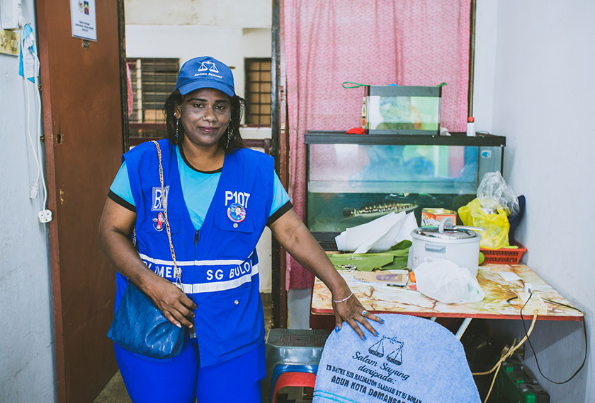 Kota Damansara PPR resident, Mala says under the Pakatan government's administration, she is now more capable of buying more goods. - Photo by Joe Kit Yong for Ceritalah