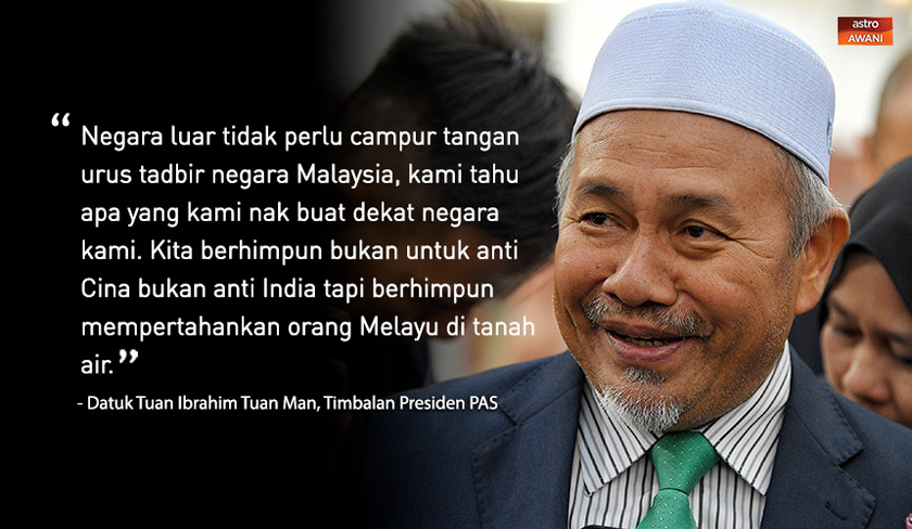 Ini reaksi Timbalan Presiden Pas, Datuk Tuan Ibrahim Tuan Man.