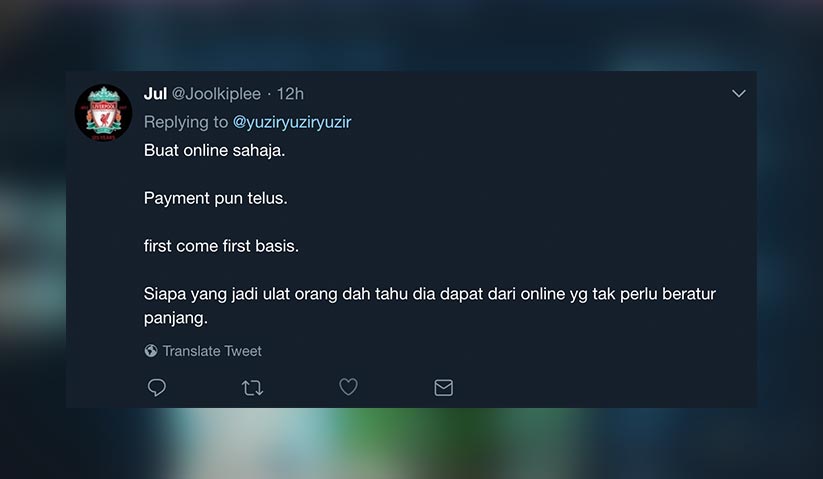 Antara cadangan dari peminat bola sepak Malaysia bagi meningkatkan kualiti pengurusan jualan tiket bola sepak.