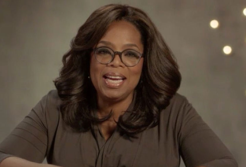Oprah Winfrey merupakan aktres wanita terkaya di Amerika Syarikat.