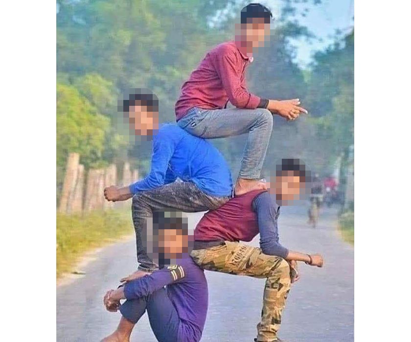 Bagaimanapun, aksi ngeri ini mula dapat perhatian pakar perubatan yang ternyata tidak bersetuju cabaran ini diteruskan. Foto: Media sosial