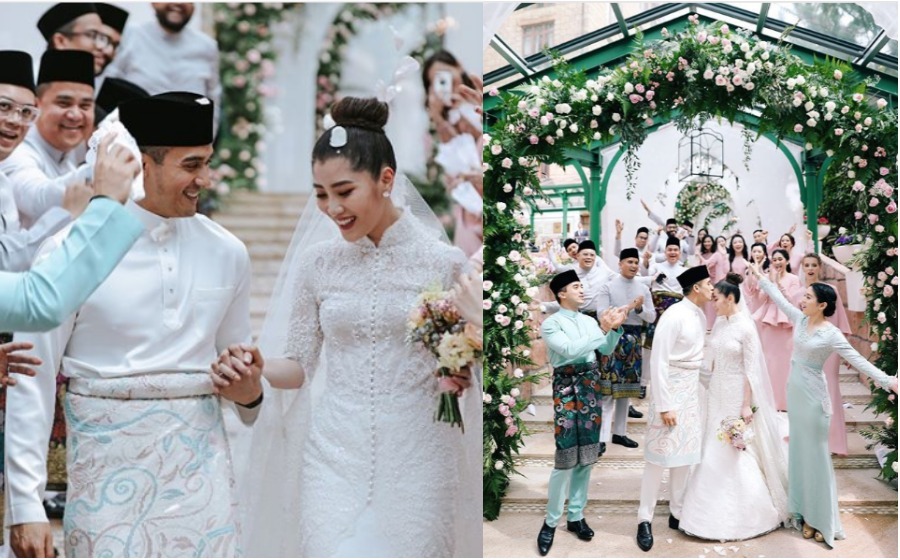 Foto-foto pernikahan SM Faliq Nasimuddin dan Chryseis Tan, manis habis ...
