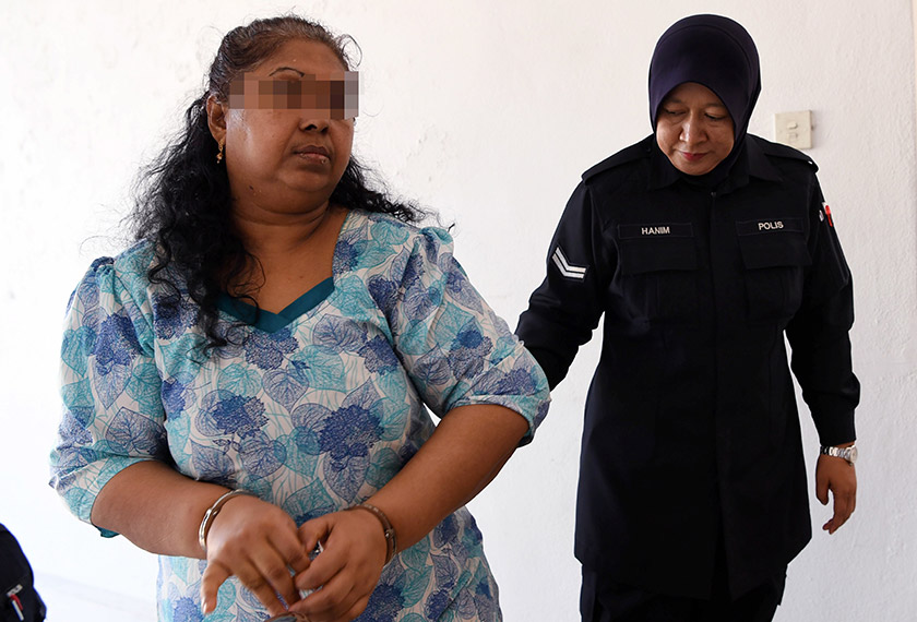 Suspek yang berusia 60 tahun dibawa ke Mahkamah Majistret Bukit Mertajam hari ini untuk mendapat perintah tahanan reman. - BERNAMA