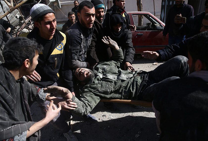 Keadaan penduduk Ghouta diserang Rejim Bashar