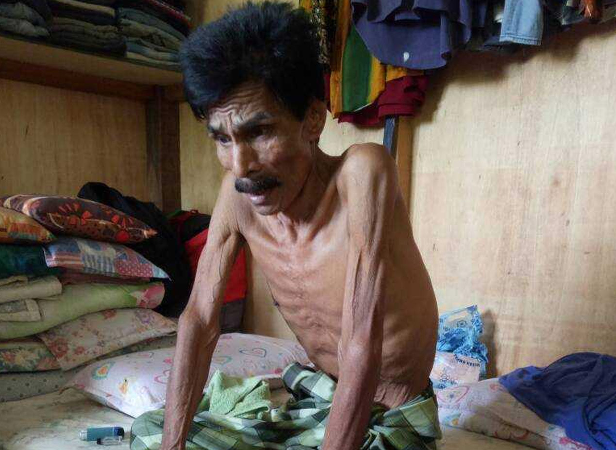 Ismail Zakarian kini menderita penyakit penyakit barah paru-paru tahap empat. - Foto Astro AWANI/Vivi Sumanti