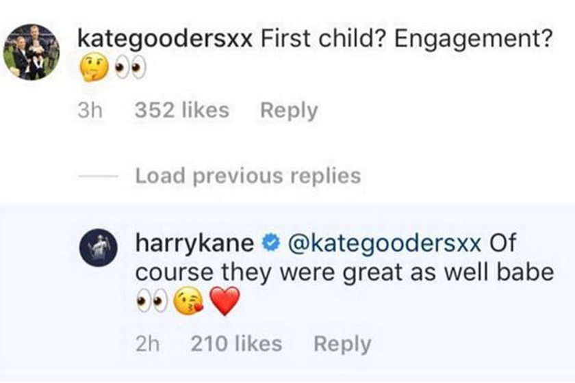 Goodland meninggalkan satu 'pertanyaan' kepada Kane di akaun Instagramnya.