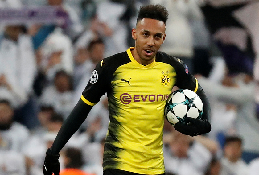 Pierre-Emerick Aubameyang adalah anak didik pengurus Liverpool, Jurgen Klopp semasa beliau berkhidmat di kelab Jerman itu.