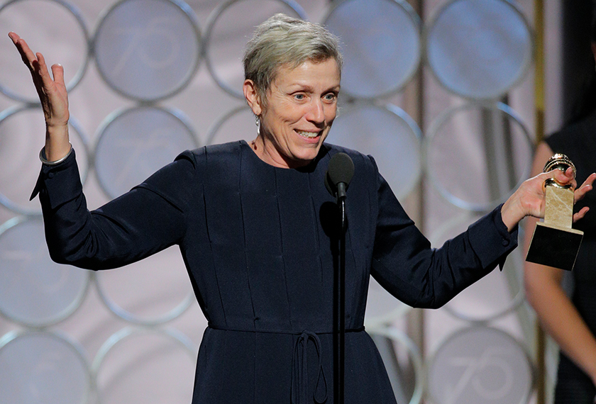 Frances McDormand. Sumber: AP