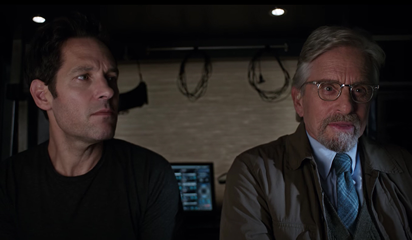 Paul Rudd bersama Michael Douglas didalam 'Ant-Man and The Wasp' - Foto oleh Youtube Marvel Entertainment