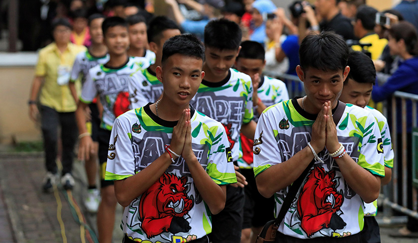 Mereka muncul dalam keadaan yang tersenyum dan dalam keadaan yang stabil. Foto: Reuters