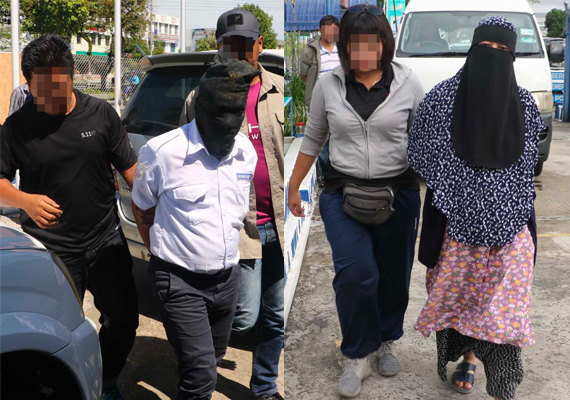 Individu yang ditahan polis kerana dipercayai terlibat dalam kegiatan kumpulan pengganas Daesh.