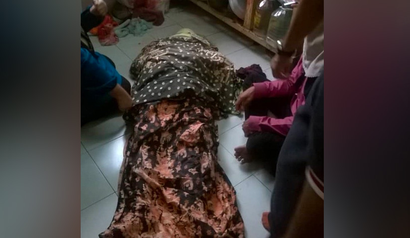 Kejadian itu disedari suami dan anak mangsa berusia 12 tahun yang baru pulang dari solat Jumaat kira-kira jam 2.10 petang. - Foto Bernama