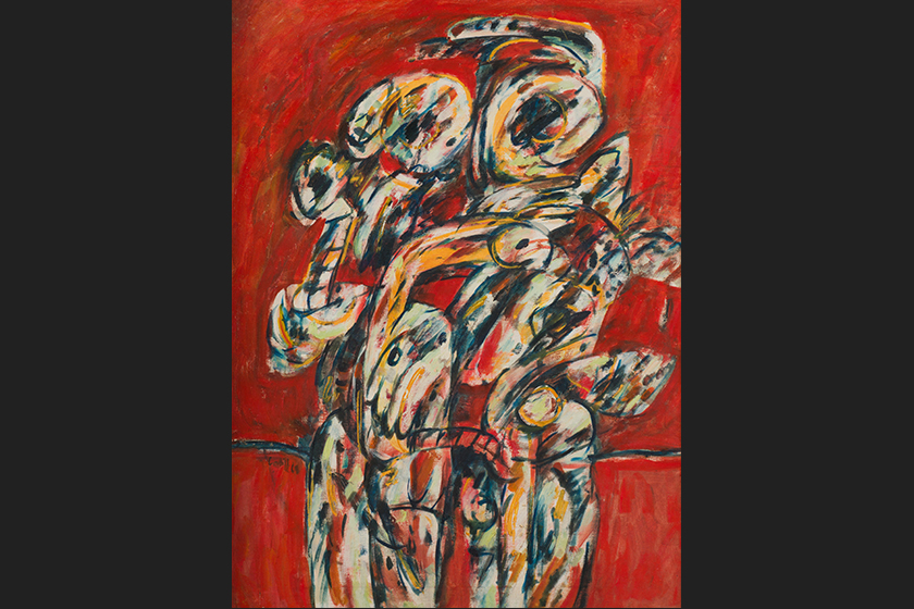 Two Standing Figures Latiff Mohidin, 1968 (foto: Galeri Nasional Singapura)