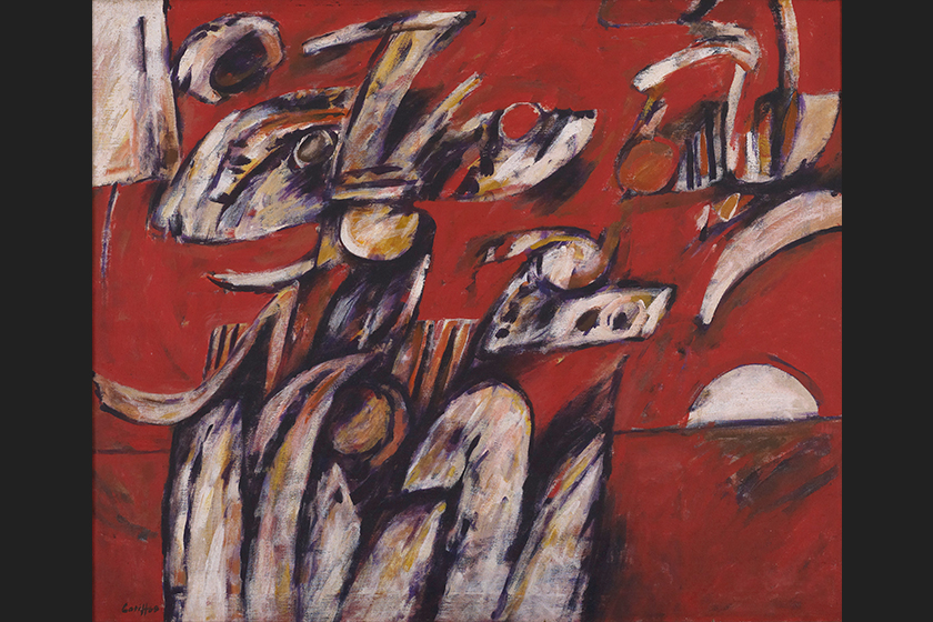 Malam Merah, Latiff Mohidin, 1968 (foto: Galeri Nasional Singapura)