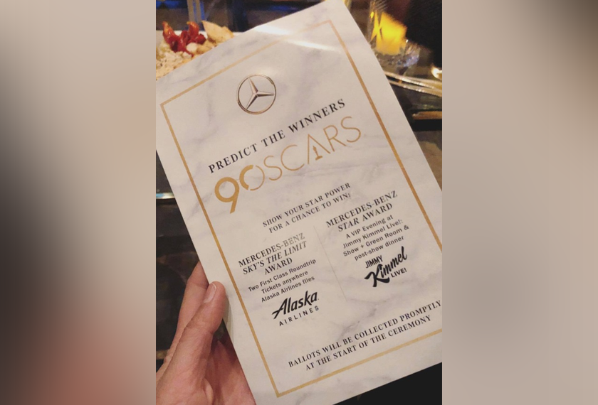 Yuna dijemput untuk hadir dalam 'viewing party' anugerah Oscars anjuran Mercedez-Benz di Hotel Four Seasons di Beverly Hills, Los Angeles pada hari Isnin. Sumber - Instagram @yunamusic