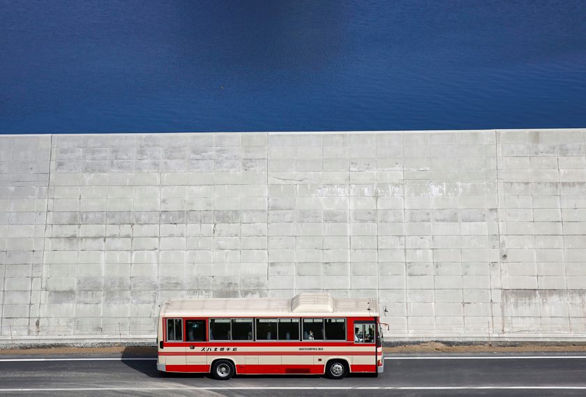 Tembok tinggi ini dikatakan mampu menghalang tsunami atau sekurang-kurangnya memberi masa tambahan untuk proses evakuasi sekiranya tsunami membadai. - Reuters