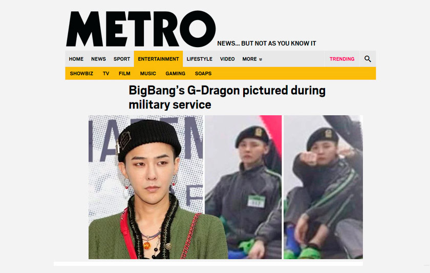 G-Dragon dalam pertengahan latihan asas fasa pertama. - Foto metro.co.uk