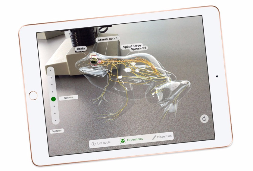 iPad 9.7 inci terbaharu itu mempunyai sokongan Touch ID dan kandungan realiti saduran (AR). - Foto apple.com