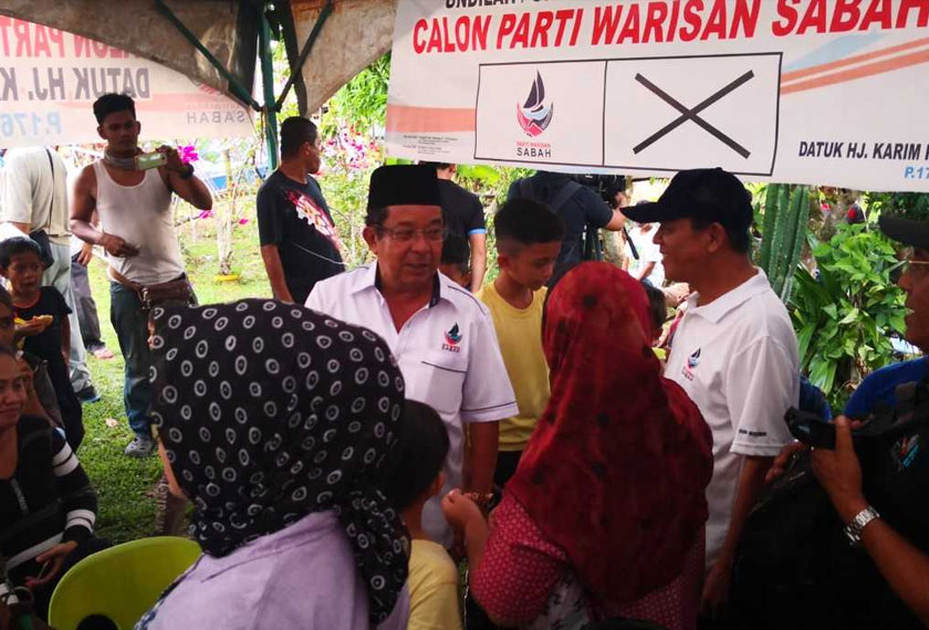 KARIM yang ditemui dalam salah satu kempennya di Kimanis.