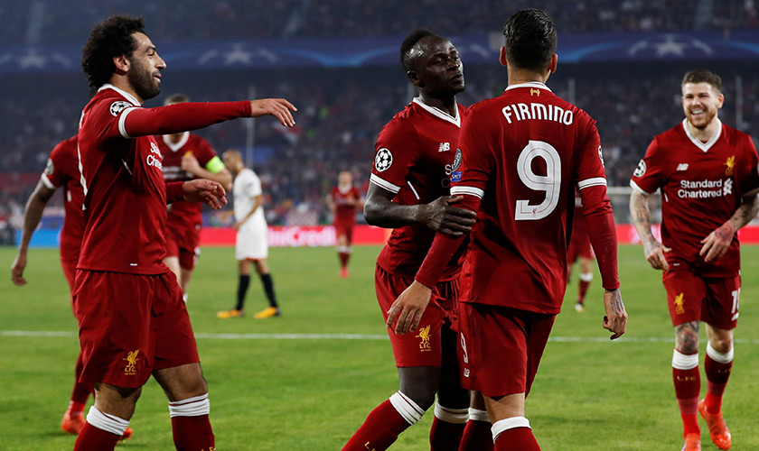Trio Liverpool, Salah, Mane & Firmino berjaya menjaringkan 56 daripada 80 gol Liverpool musim ini.