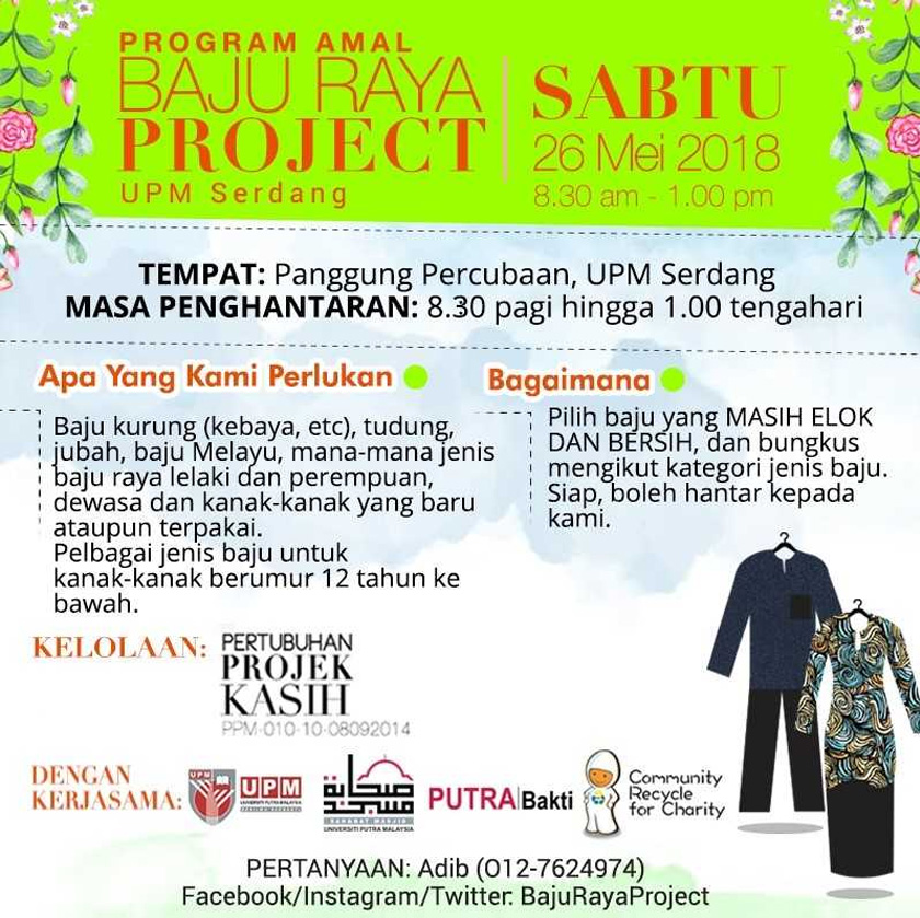 Buat warga KL, sumbangan anda boleh dihantar ke Panggung Percubaan, UPM Serdang