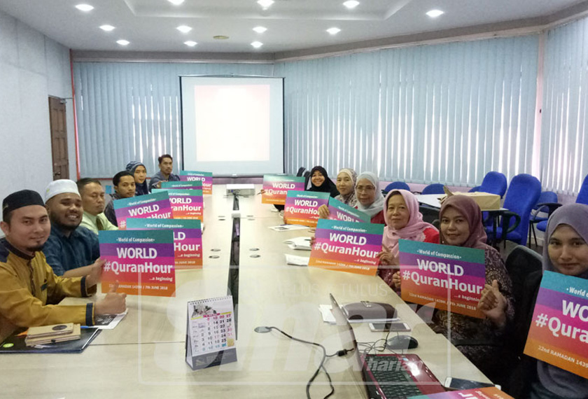 Sekretariat World #QuranHour Perak yang bermesyuarat pada Selasa. Foto Sinar Harian