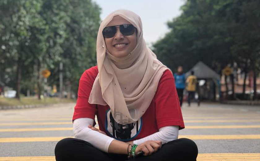 Nurul Izzah masih dilihat mengenakan tudung dengan gaya serupa semasa program larian. -Foto Instagram Nurul Izzah