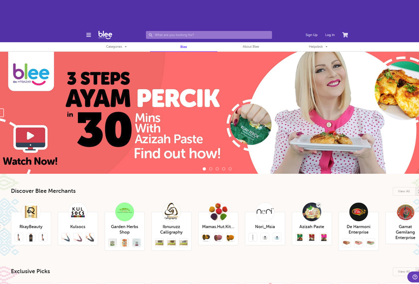 Blee merupakan cetusan idea daripada program eUsahawan Perbadanan Ekonomi Digital Malaysia (MDEC) bagi mendidik masyarakat usahawan tempatan berkaitan perniagaan dalam talian. -Foto laman web rasmi Blee