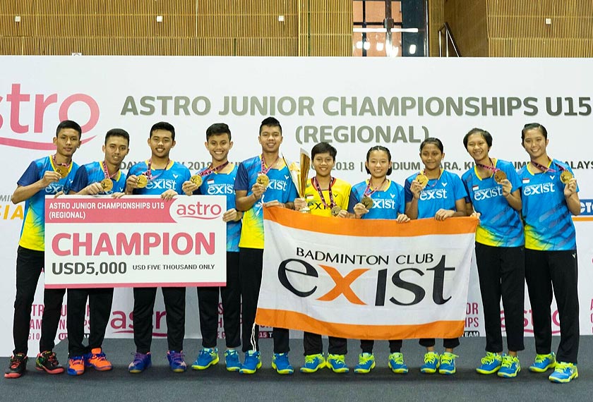 Pasukan Exist yang berjaya merangkul tempat pertama pada kejohanan AJC kali ini.