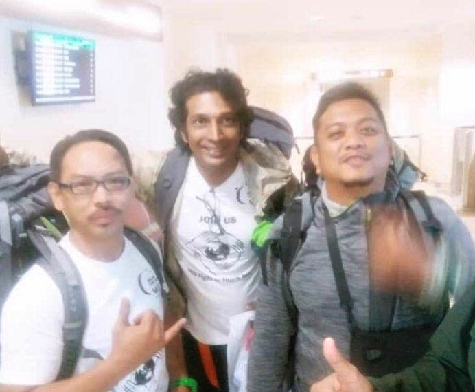 Tiga sahabat ini membawa mesej penting untuk seluruh rakyat Malaysia. - Facebook: Walk For Cancer Malaysia