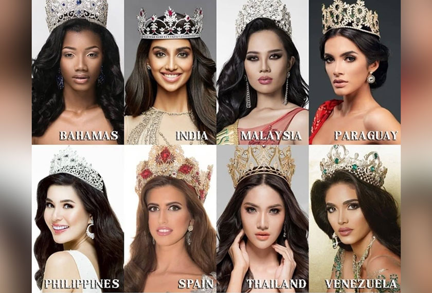 Perkongsian dari akaun Instagram peminat pertandingan ratu cantik di Thailand. Instagram Crowningmoment Thailand.