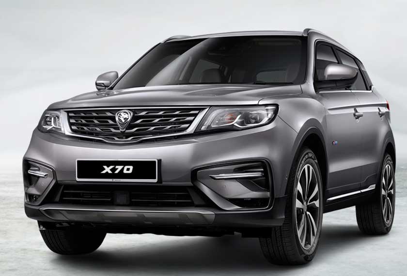 Proton X70 bakal dilancarkan pada Khamis dengan menawarkan empat varian utama. - Gambar www.proton.com.