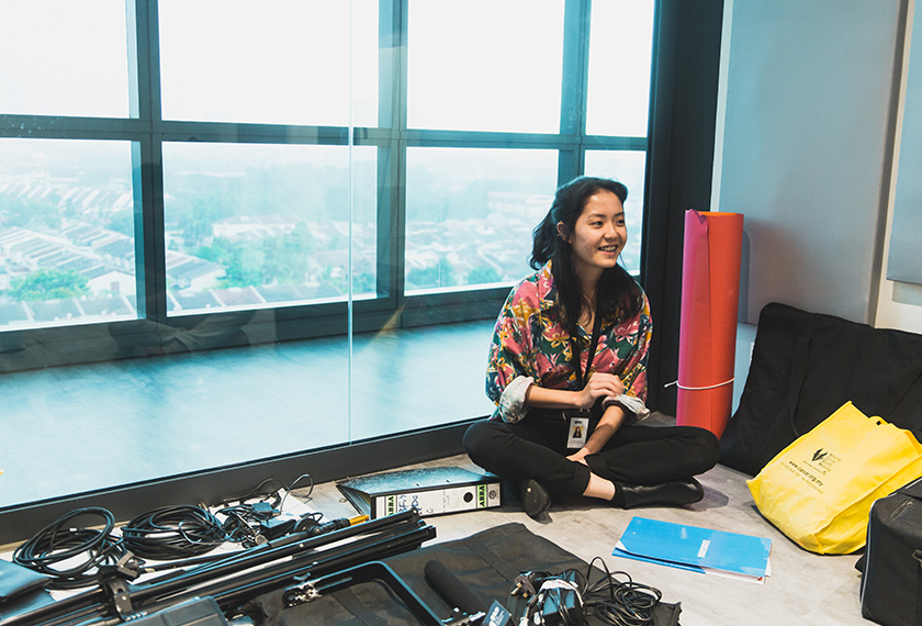 Video Producer Jazmin Sieh – a young member of BFM with two years’ experience – is taking a break from her desk where, she was engrossed in editing video content for the following week. Pix by Joe Kit Yong