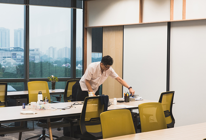 'Off to see some clients!' Pix by Joe Kit Yong