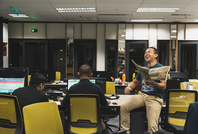 'The newspaper man arrives at 5:30 A.M. every morning. It’s the most anticipated time of the day!' Pix by Joe Kit Yong