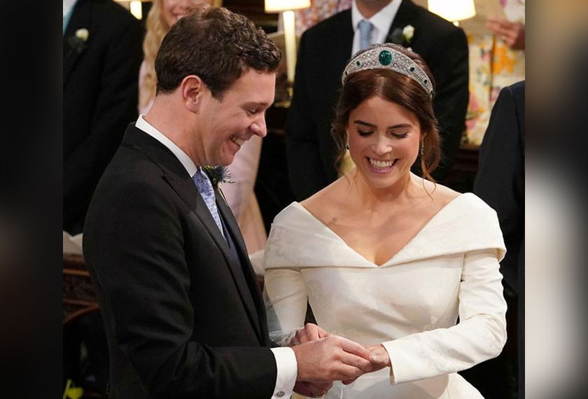 Puteri Eugenie, 28 merupakan anak perempuan kepada Putera Andrew dan bekas isterinya, Sarah Ferguson memilih Brooksbank, 32 yang merupakan pembekal wain terkenal di London. -Reuters