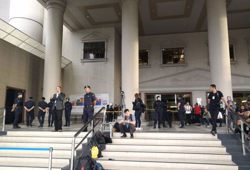 Suasana di Kompleks Mahkamah Kuala Lumpur pagi ini. Astro AWANI / HILMI MALIK