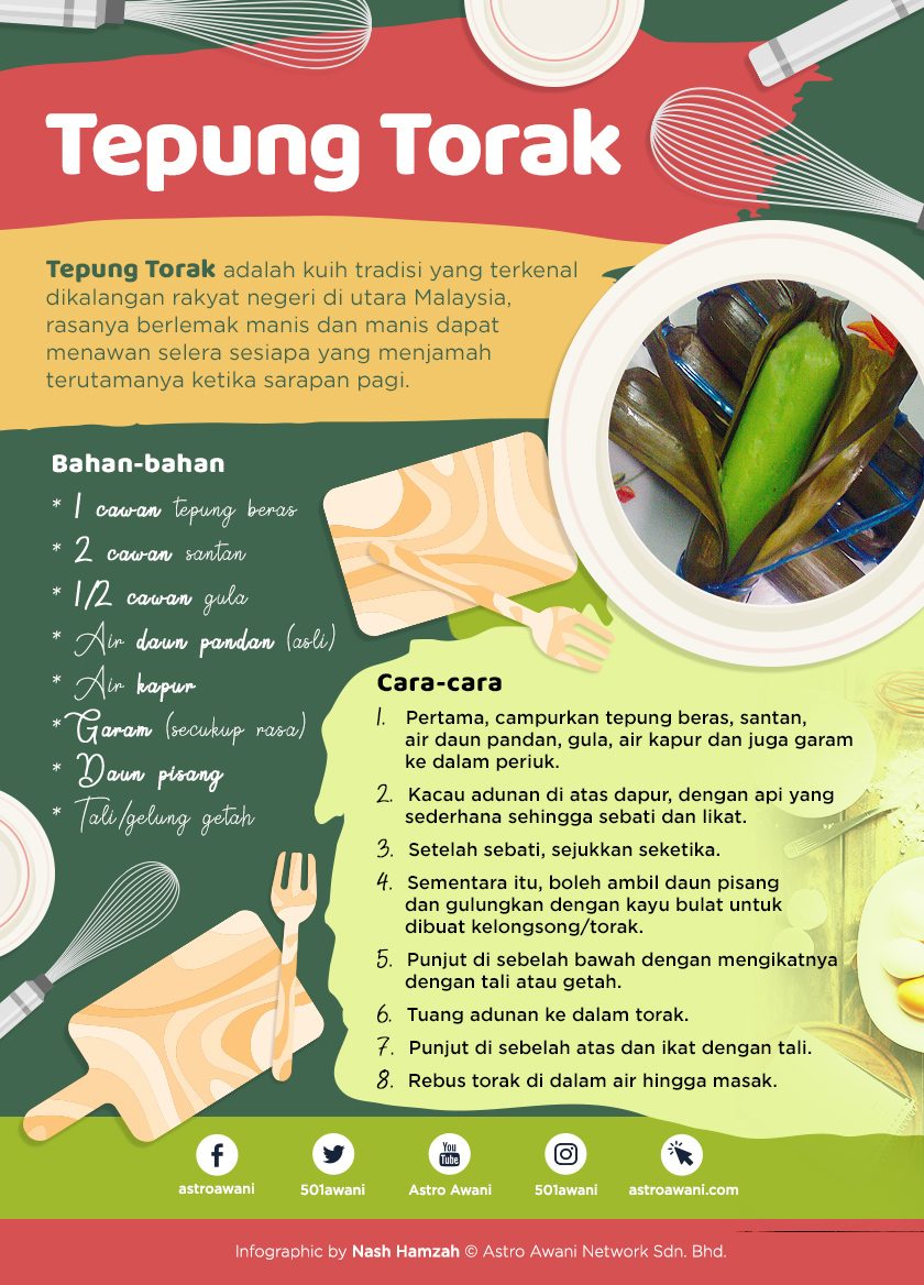 Resipi kuih tepung torak