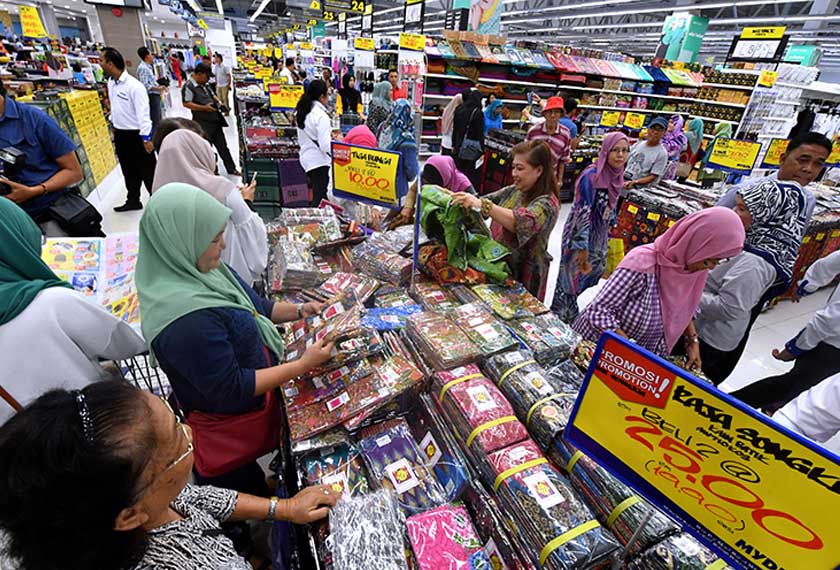 Kos sara hidup, Membeli belah, Orang Ramai